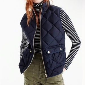 J. Crew Quilted Vest Navy Size XXSP